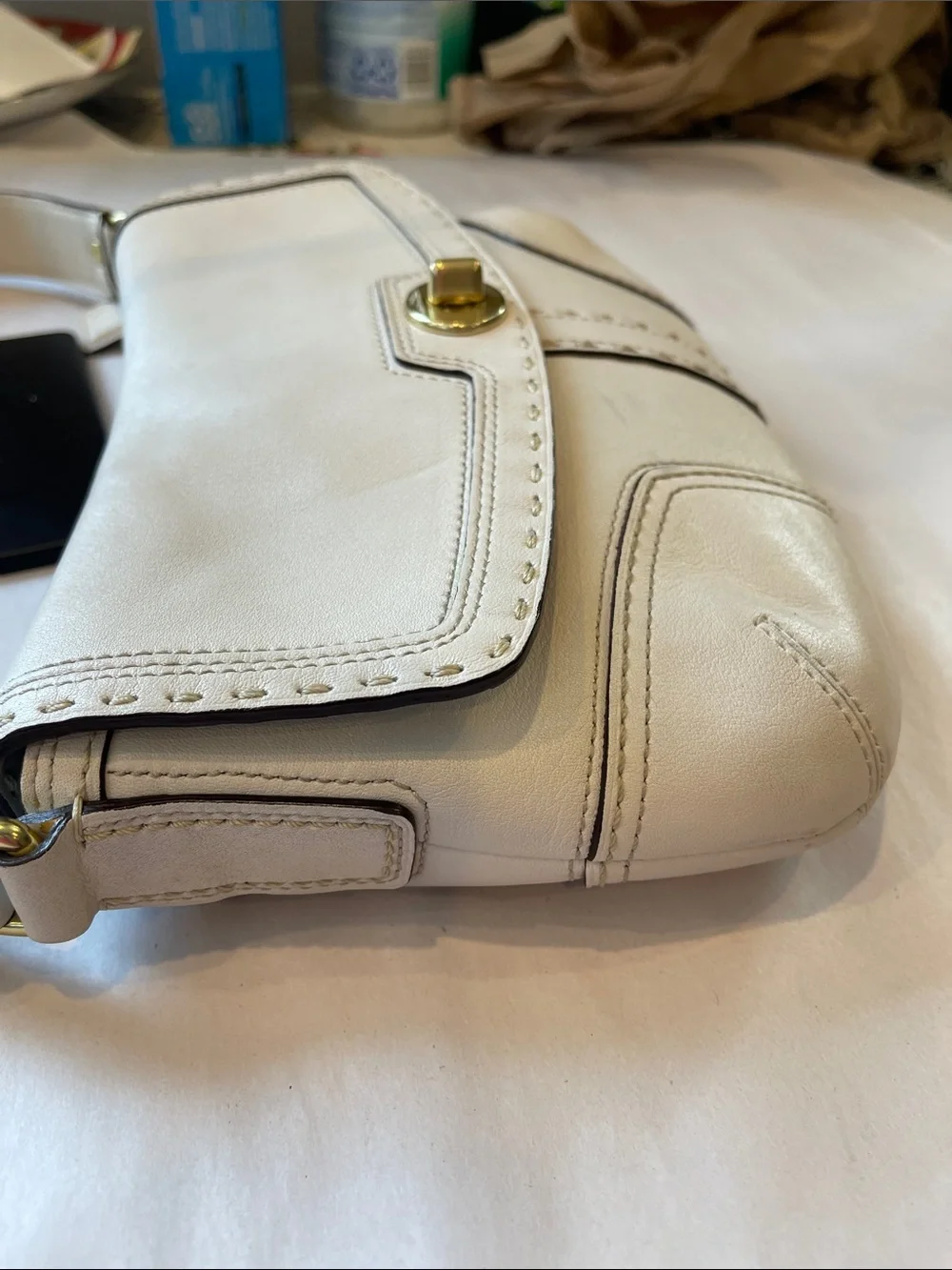 Coach cream leather